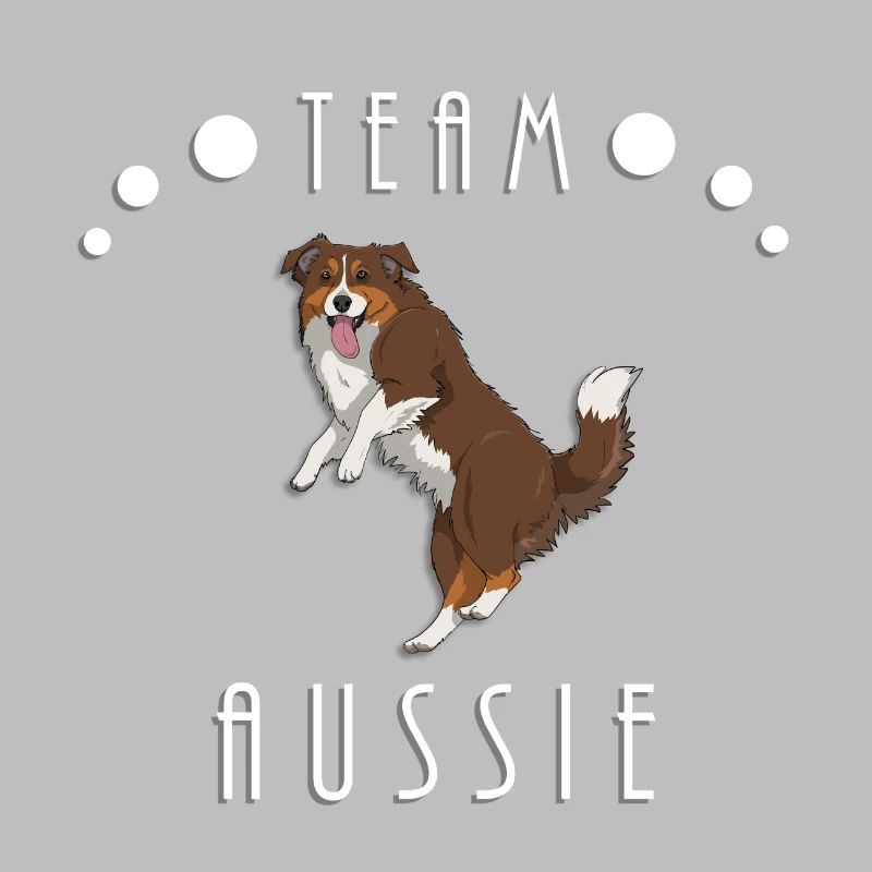 Team Aussie - Red Tri (with tail)