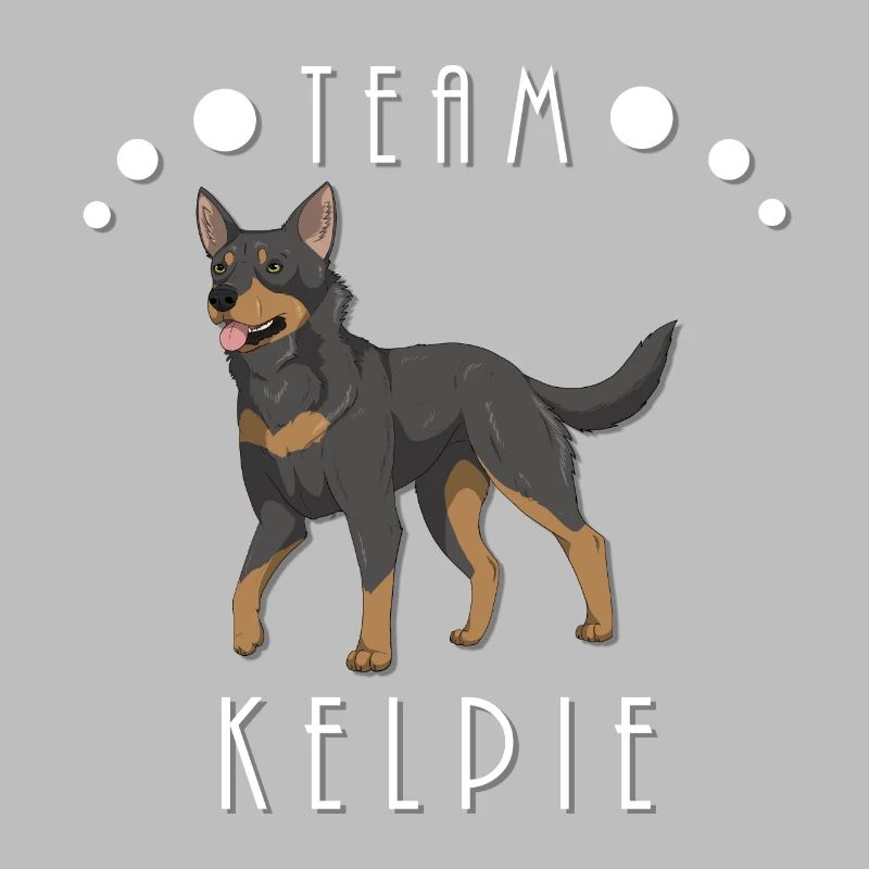 Team Kelpie - Schwarz und Hellbraun
