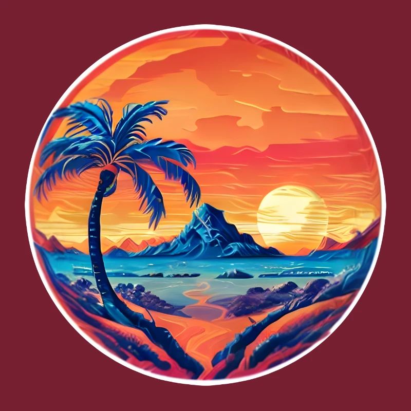 Complément Vintage Beach Landscape