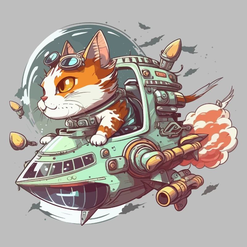 Commandant de chat cosmique