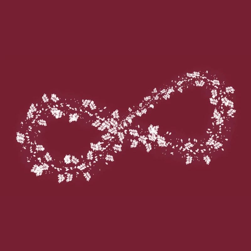 Signe de l'infini - conception de fleurs