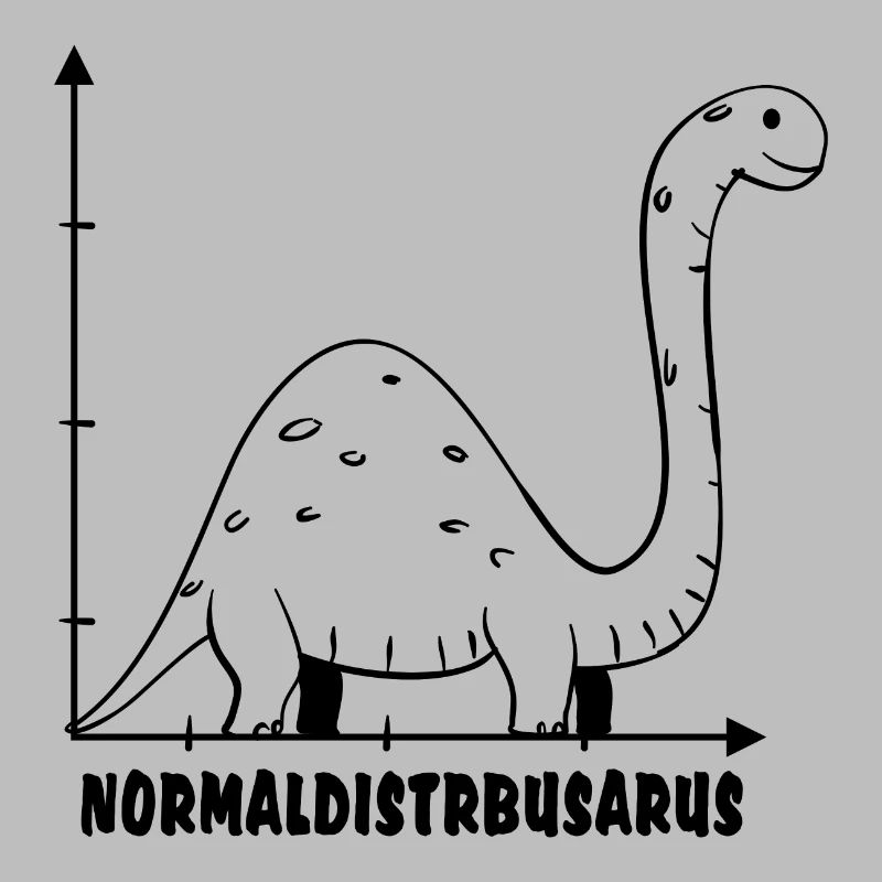 Distribution normale Saurus Statistiques Nerd Maths Schoo