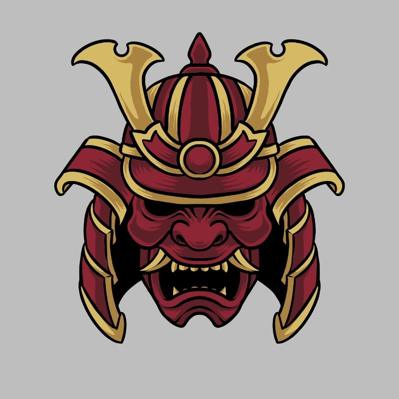 Samurai Warrior Maske