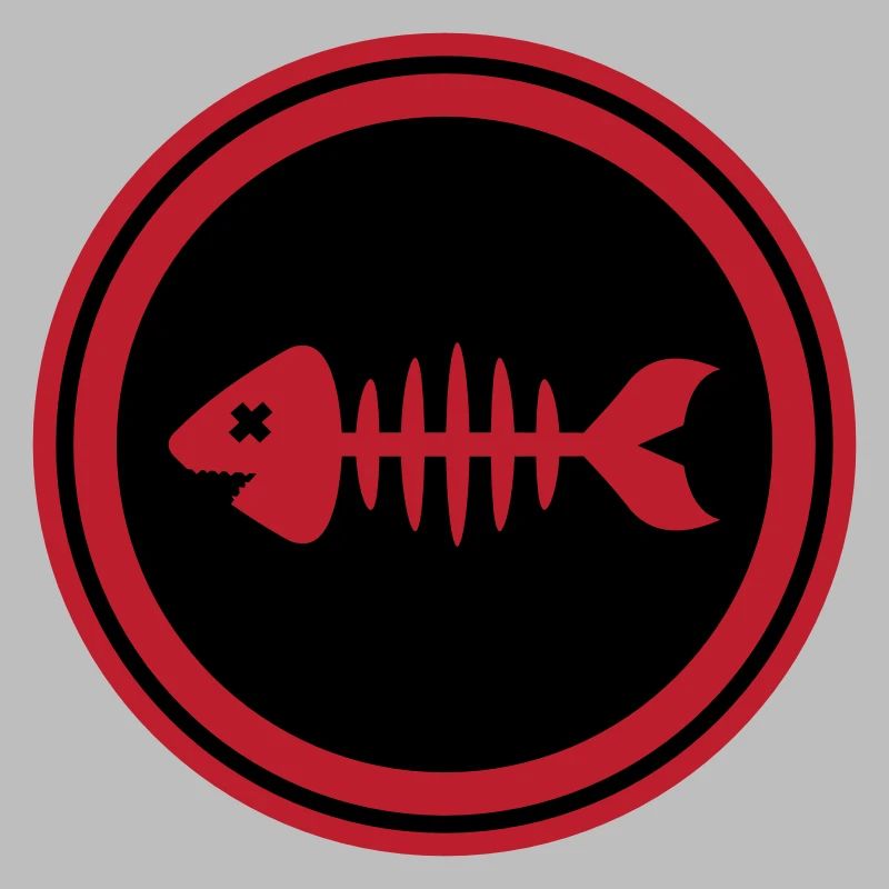 Fisch Symbol Knochen Gräte
