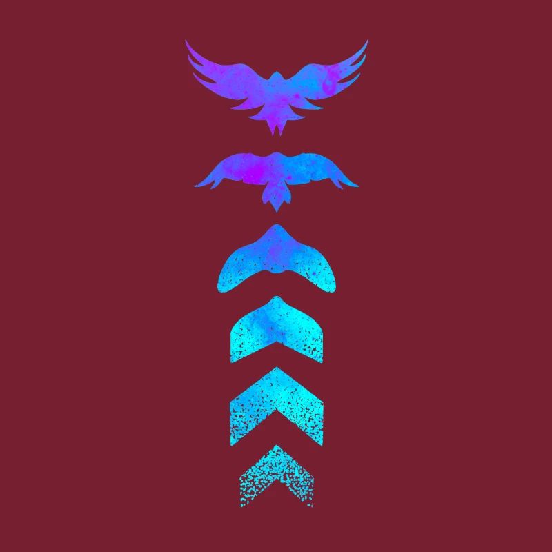 Evolution Silhouette Vogel