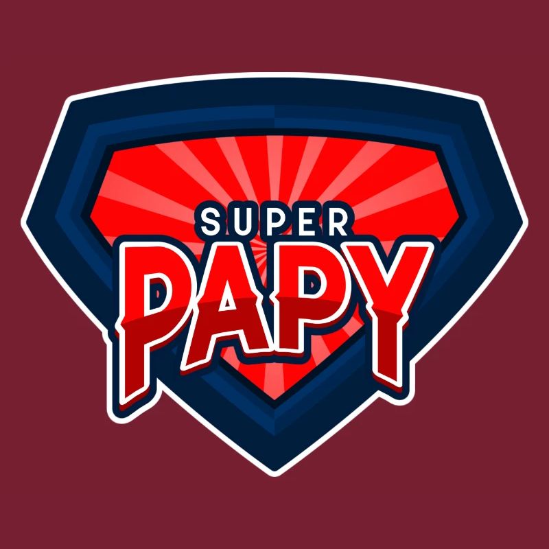 SUPER PAPY - logo super héros