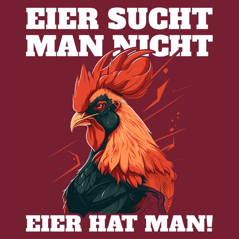 Eier sucht man nicht Eier hat man Hahn Ostern