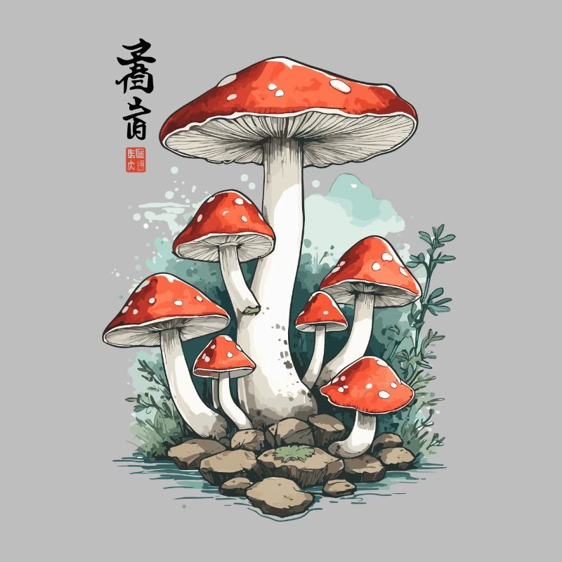 Magic Toadstool Japan Cottagecore Design