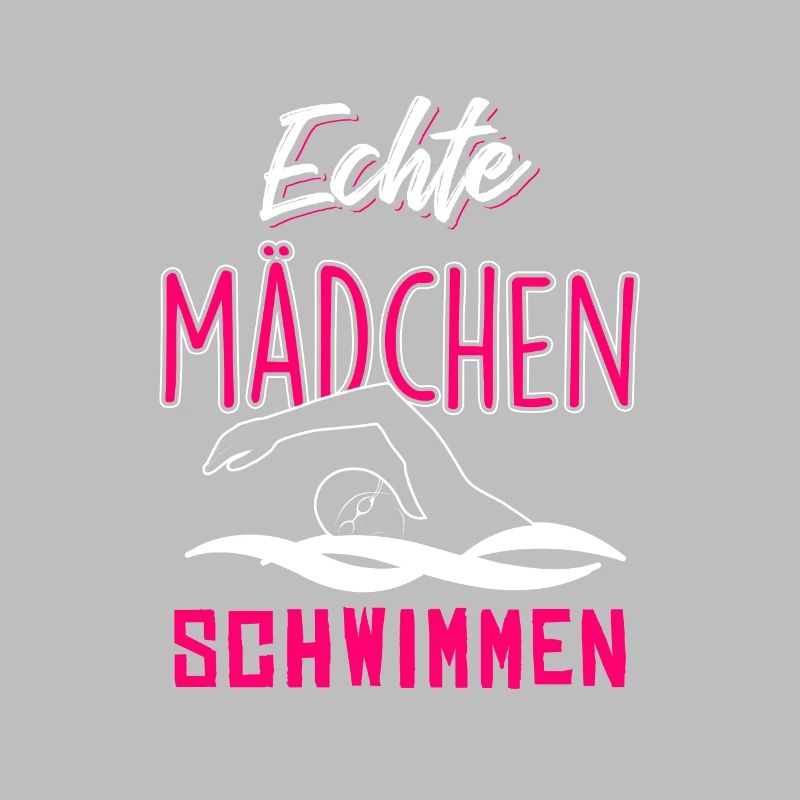 Echte Mädchen schwimmen