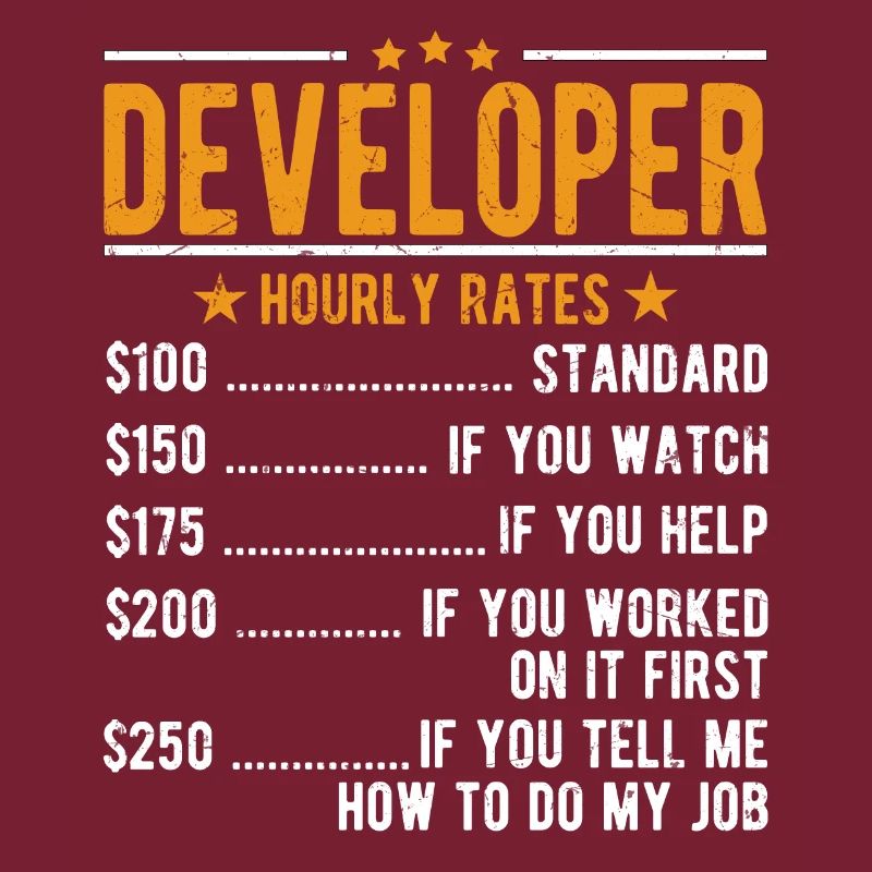 Developer Hourly Wage
