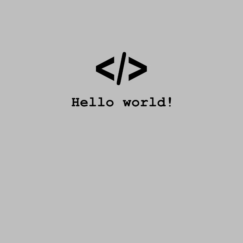 Hello World Developer Programmer T-Shirt