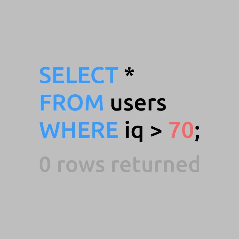 Programmer Admin Funny SQL Code