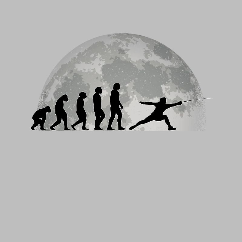 Fechten Evolution Mond Fechter Sportfechter