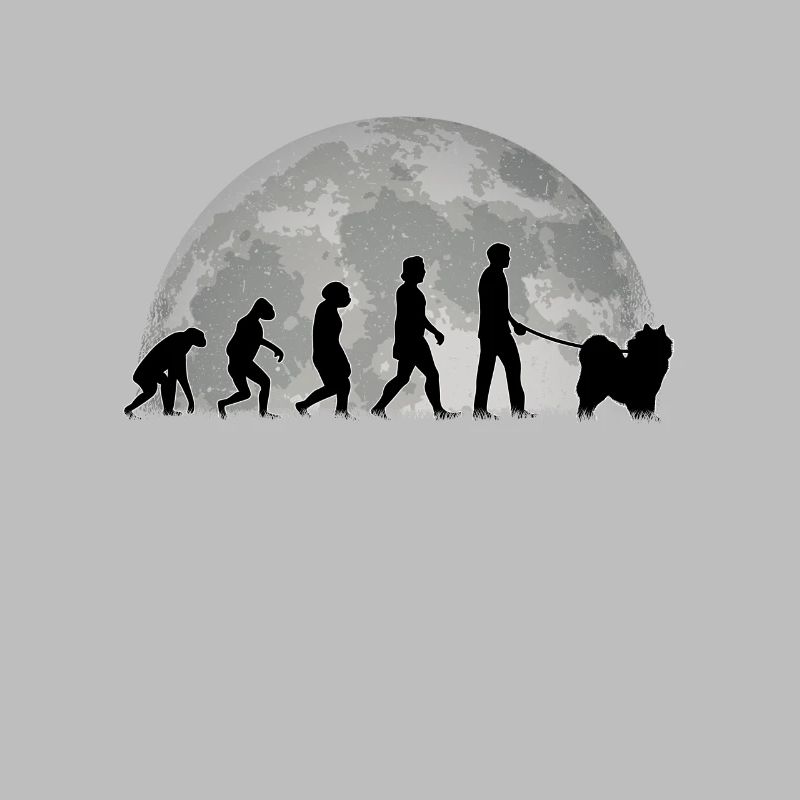 Samojede Evolution Mond Schlittenhund Samojeden