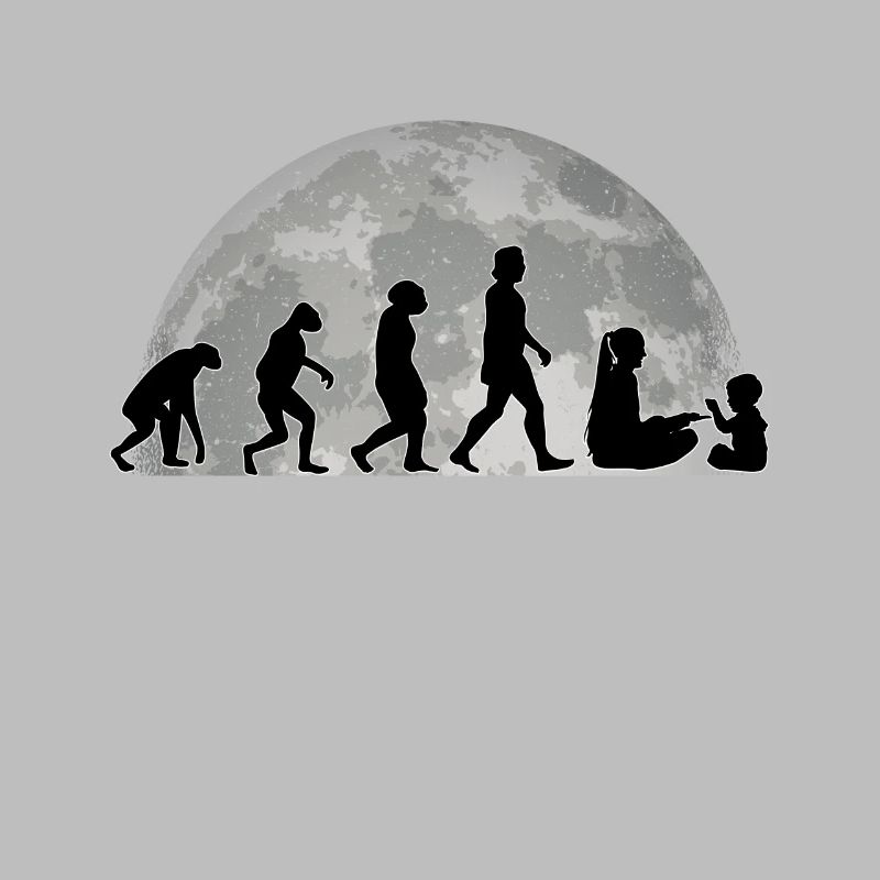 Kindergarten teacher Evolution Moon Educator Gift