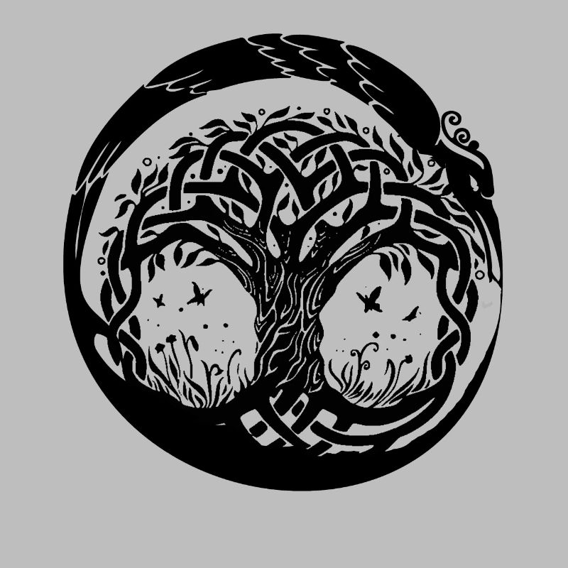 Celtic Irland Wikinger Keltisch Knoten Muster Baum