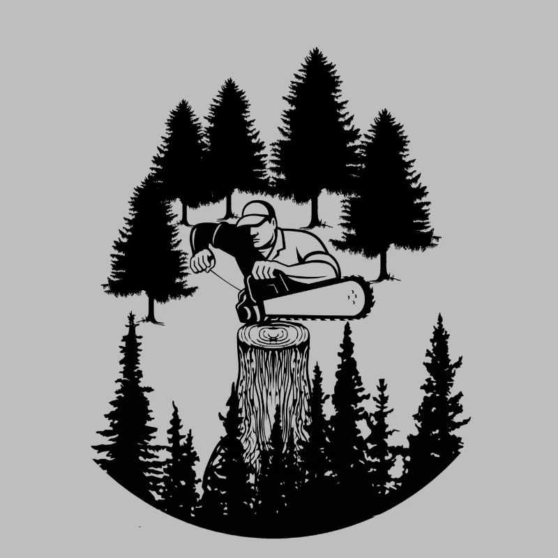 Chainsaw Axe Forester Lumberjack Saw Chain