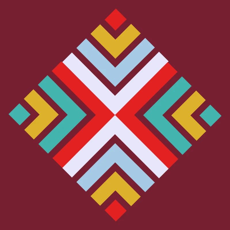 Folk geometric pattern