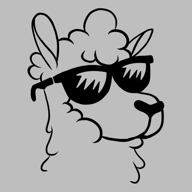 Cute Llama Alpaca - Llama Head Llama Farmer