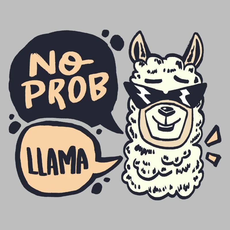 Lama Problem Alpaka Lustig Kamel no prob llama