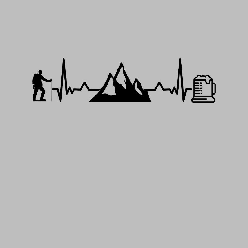 Wander und Bier Herzfrequenz Bergwandern