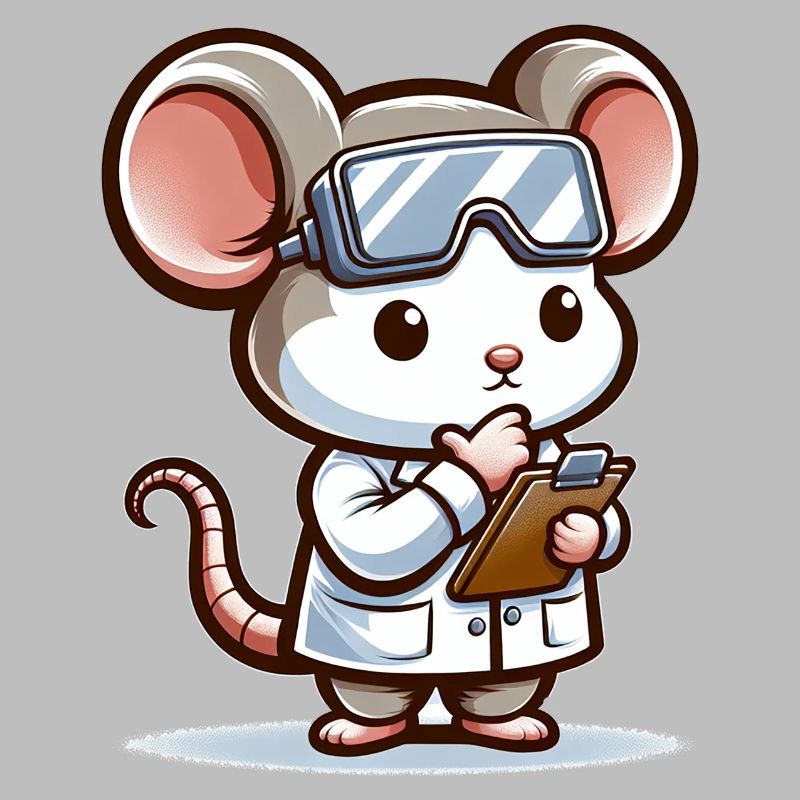 Cute Mouse Scientist