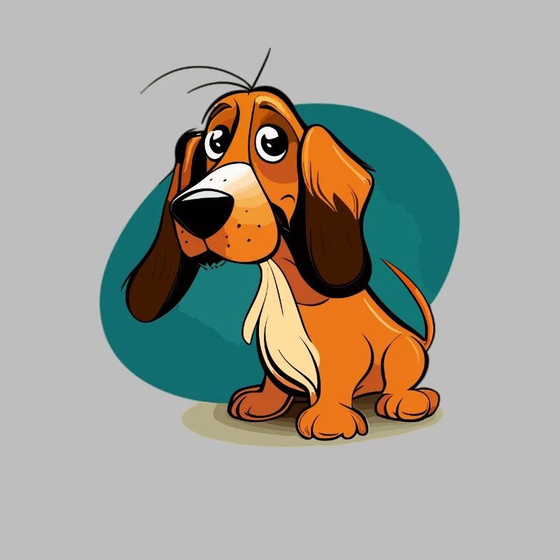Chien dans le style comique