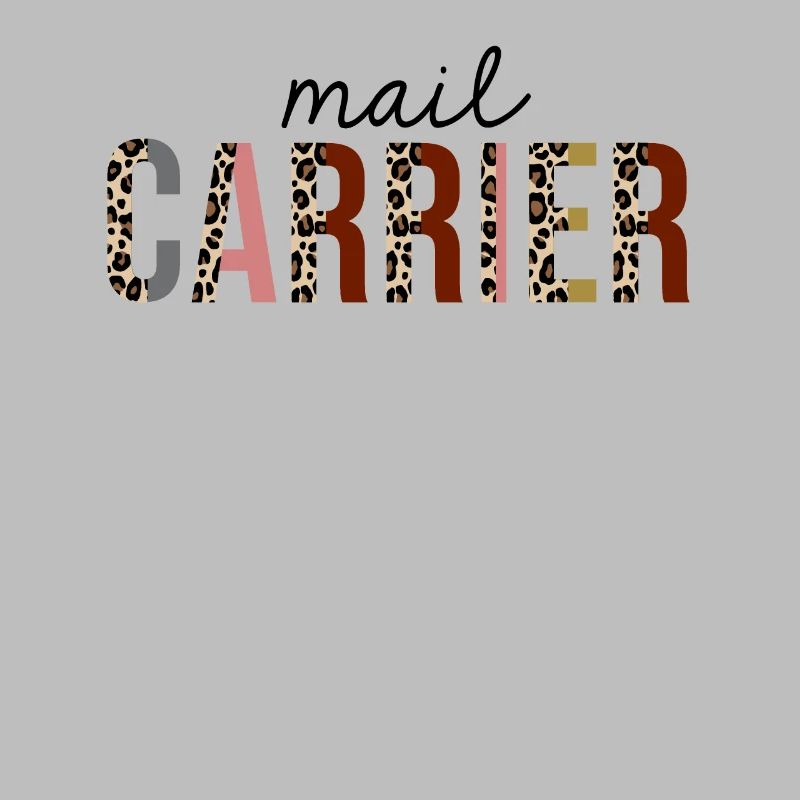 Mail Carrier Leopard Print Funny