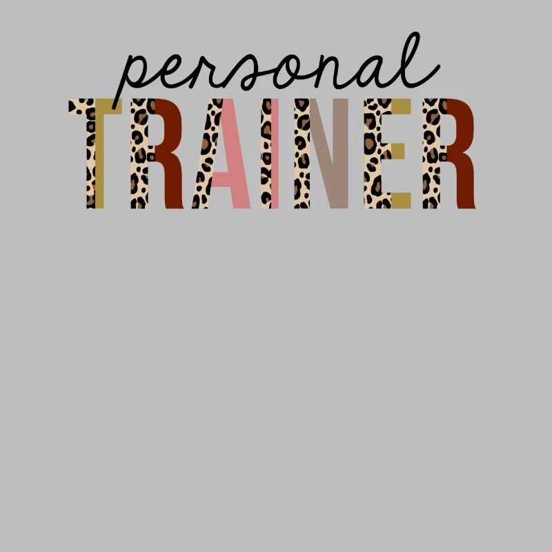 Personal Trainer Leopard Print Funny