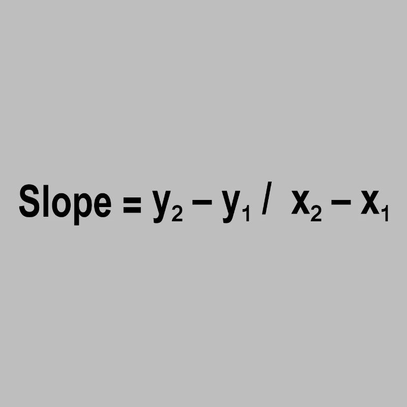 Formule de pente Mathématiques Formule Équation