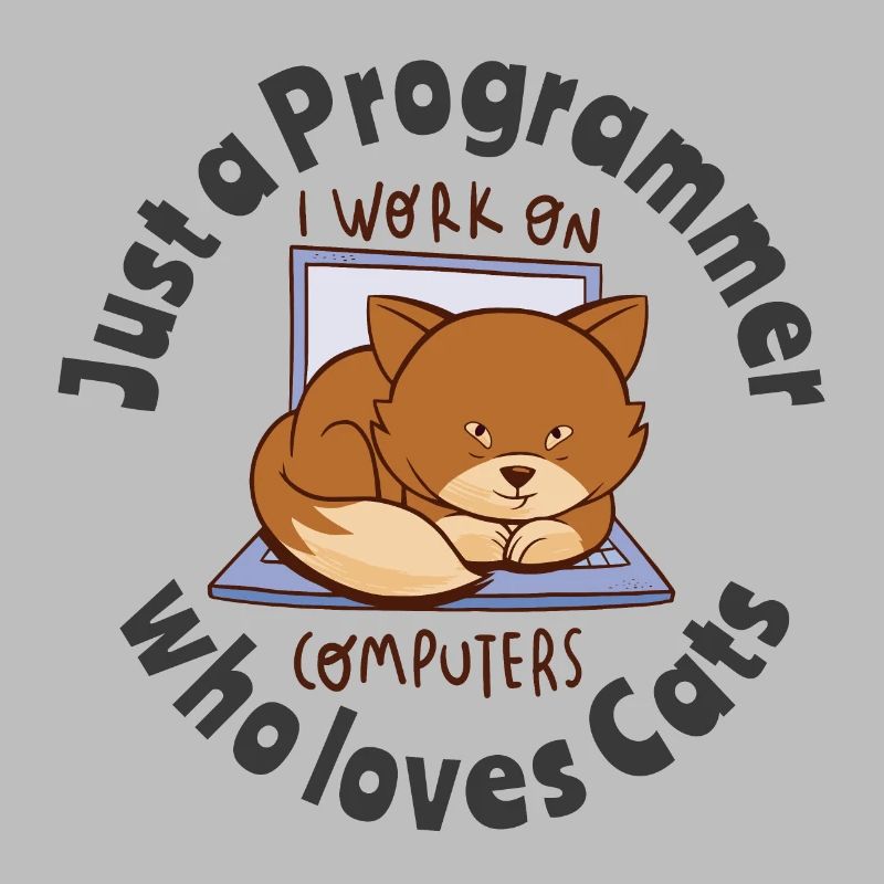 Nur ein Programmierer, der Katzen liebt