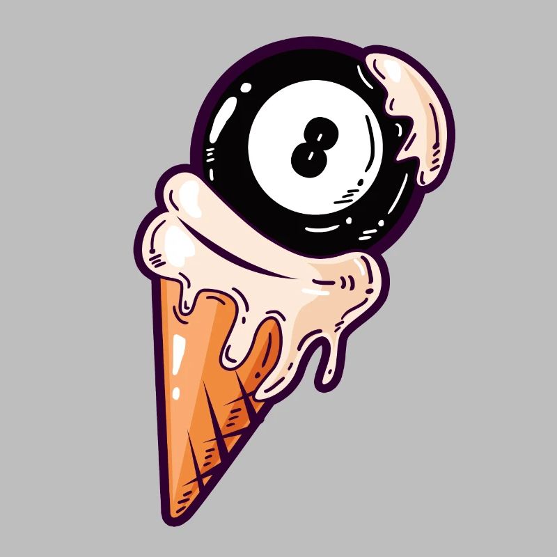 Billard Kugel Eis Billard Eiscreme