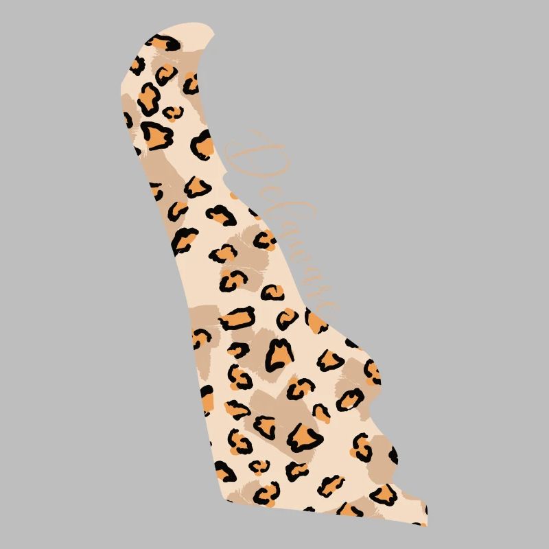 Leopard pattern map State of Delaware