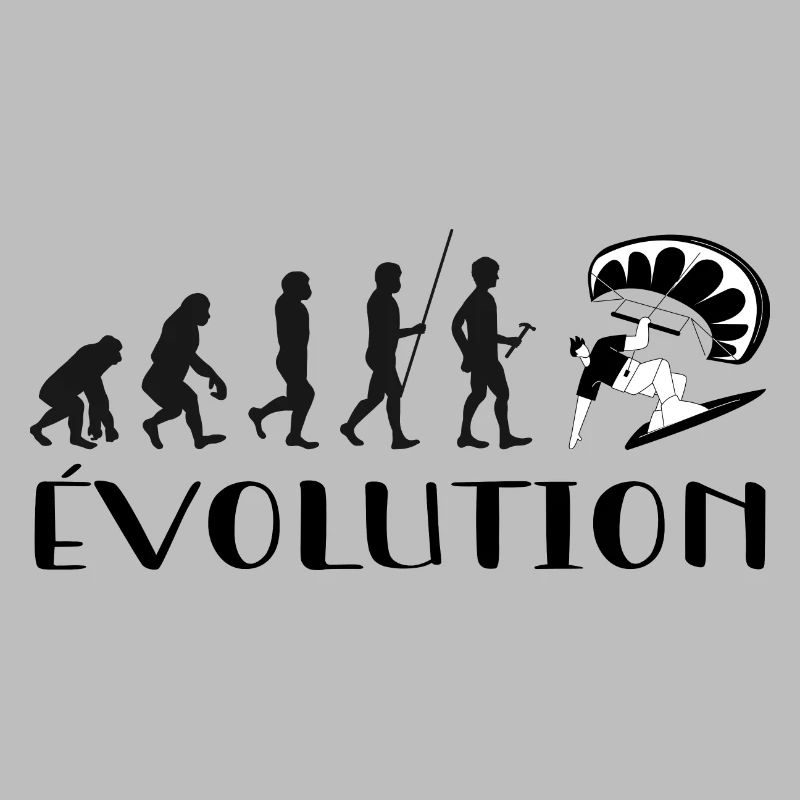 Évolution Du Singe Au surfeur