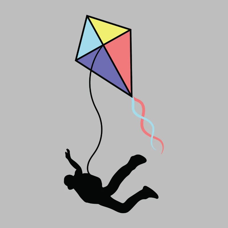 Skydiving kite flying gift
