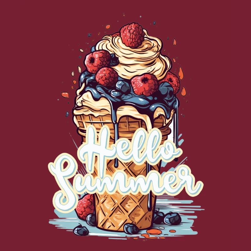 Hello Summer Eis Eiscreme Eisdiele
