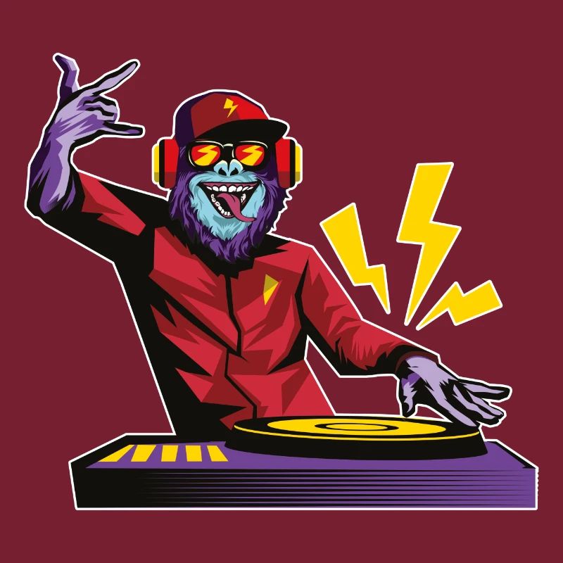 Monkey DJ Party Turntable