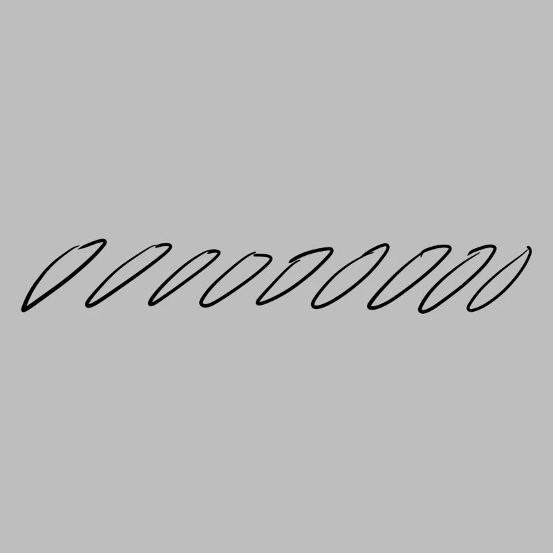 long circles oval left stroke