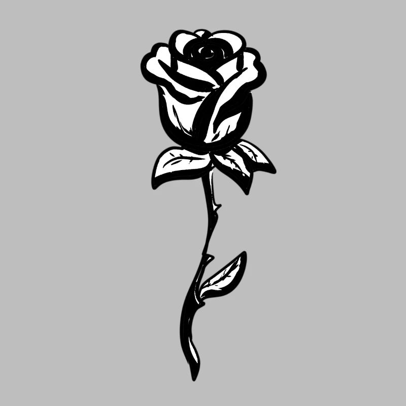 Symbole Rose Forme de fleur