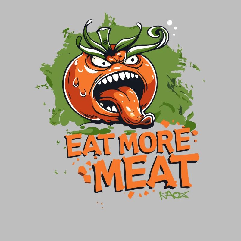 Mehr Fleisch essen, Wütende Tomate Vegetarier