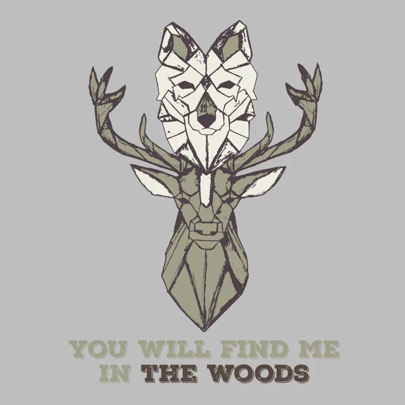 Wolf deer forest