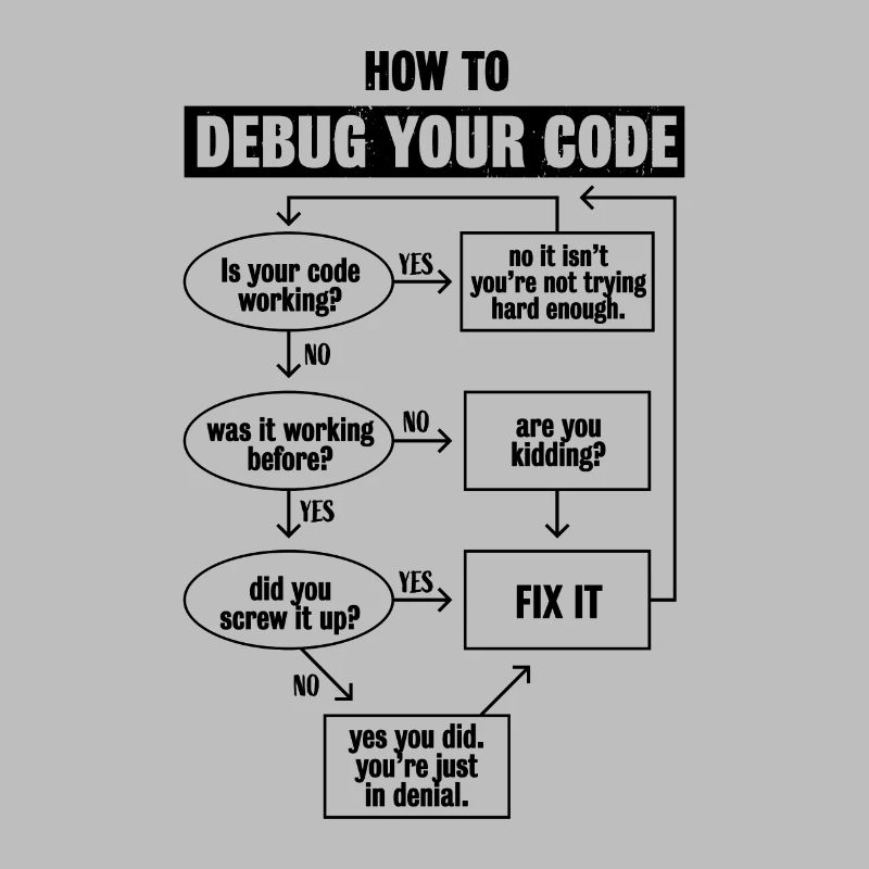 Codage de code de programmation Cadeau de débogage drôle