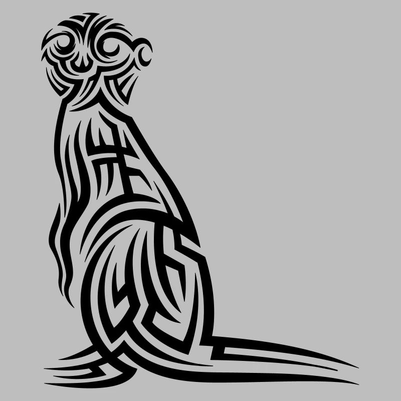 Erdmännchen Tribal Tattoo