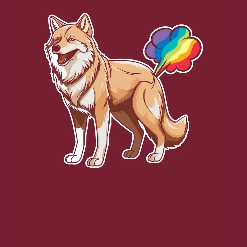 Wolf Witzig Regenbogenfurz