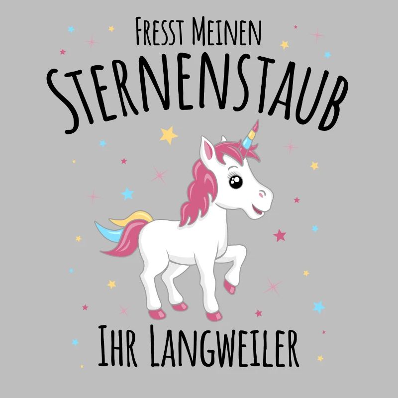 Funny Unicorn Eats Stardust Boring