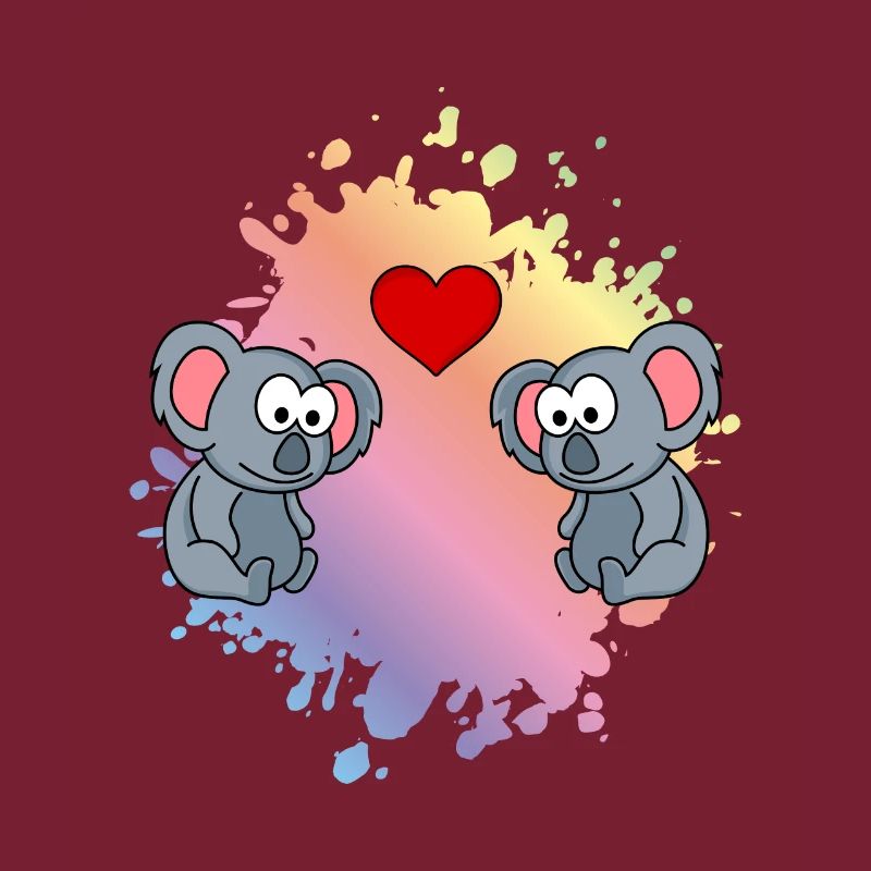 Koala Comic Paar Liebe