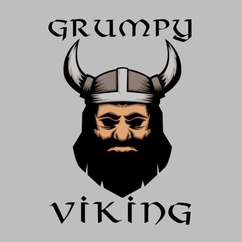 Grumpy Viking Witziger Comic Wikinger
