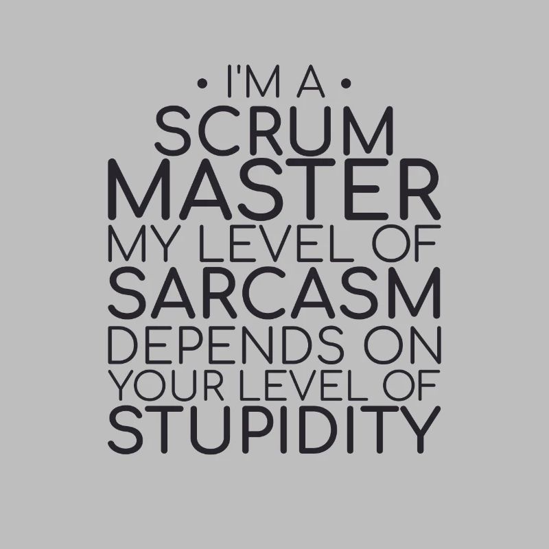 "Scrum Master Sarcasm | "Scrum Master""