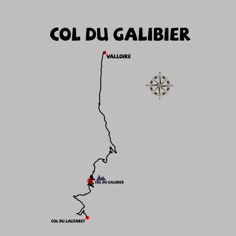 Col du Galibier 2642 m Serpentine in Frankreich