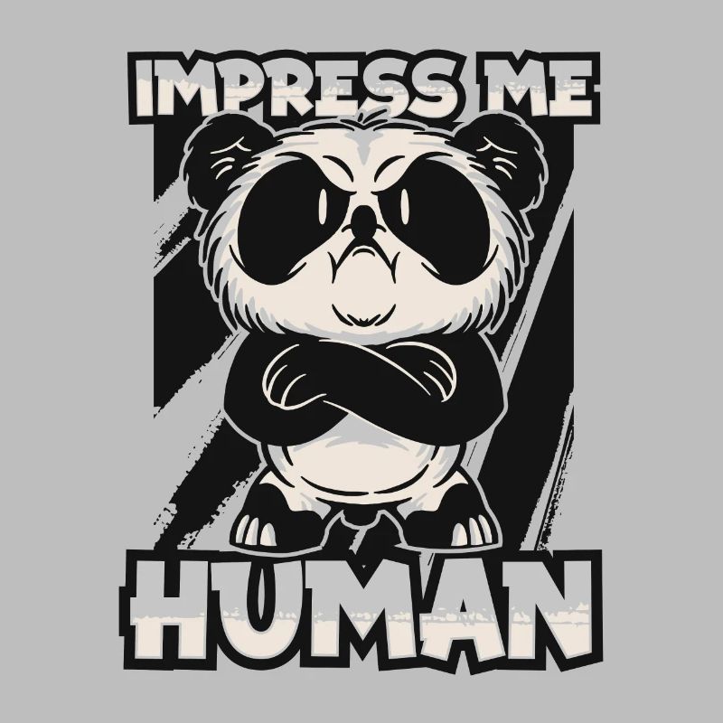 Impressionnez-moi Panda humain Ours Ami Panda géant
